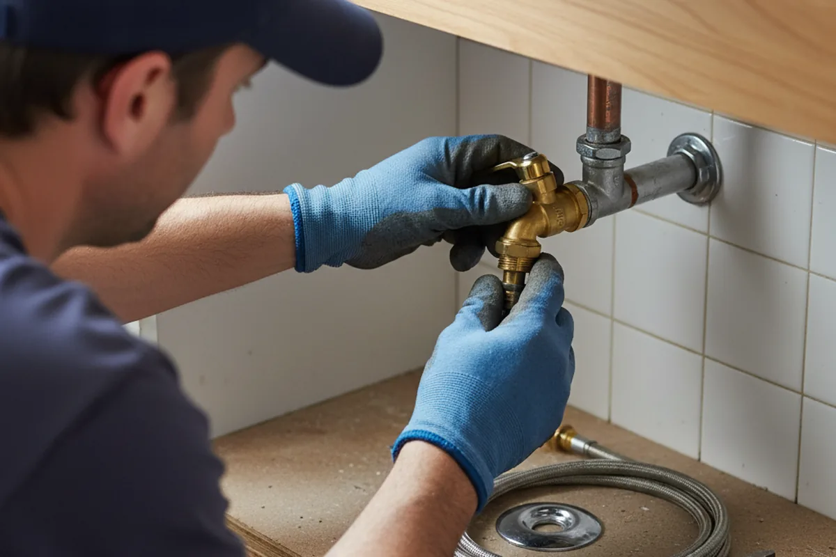 Shutoff valve and fitting work during Faucet and Fixture Repair in Bloomsburg